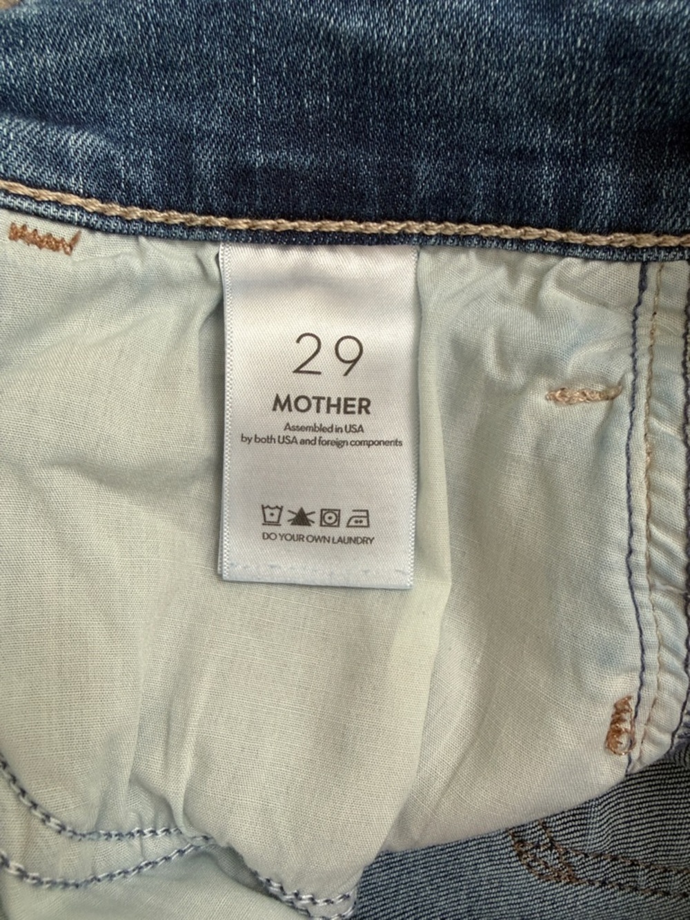 MOTHER The Hustler Ankle Fray Size 29 - Picture 9 of 9